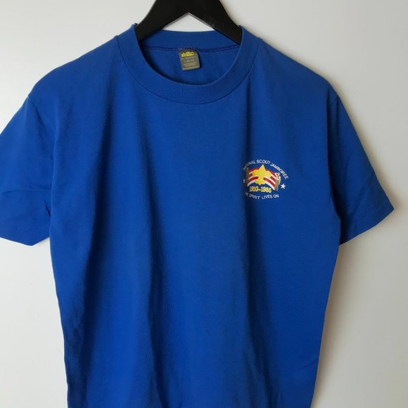 80s Vintage Jerzees By Russell National Scout Jamboree T Shirt USA 1985 Medium M - Picture 5 of 16